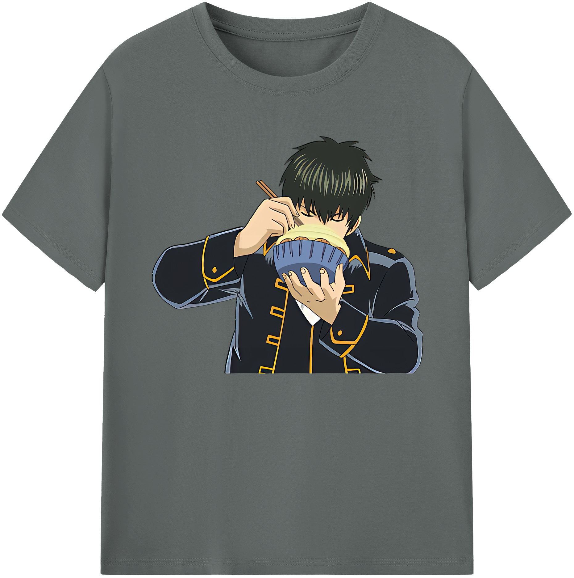 （画像用） ぎんたま 坂田銀時（さかたぎんとき） 神楽 志村新八（しむら しんぱち） GINTAMA Sakata Gintoki Kagura Shimura Shinpachi 綿100％ メンズ半袖Tシャツ｜肌触りやわらか＆通気性